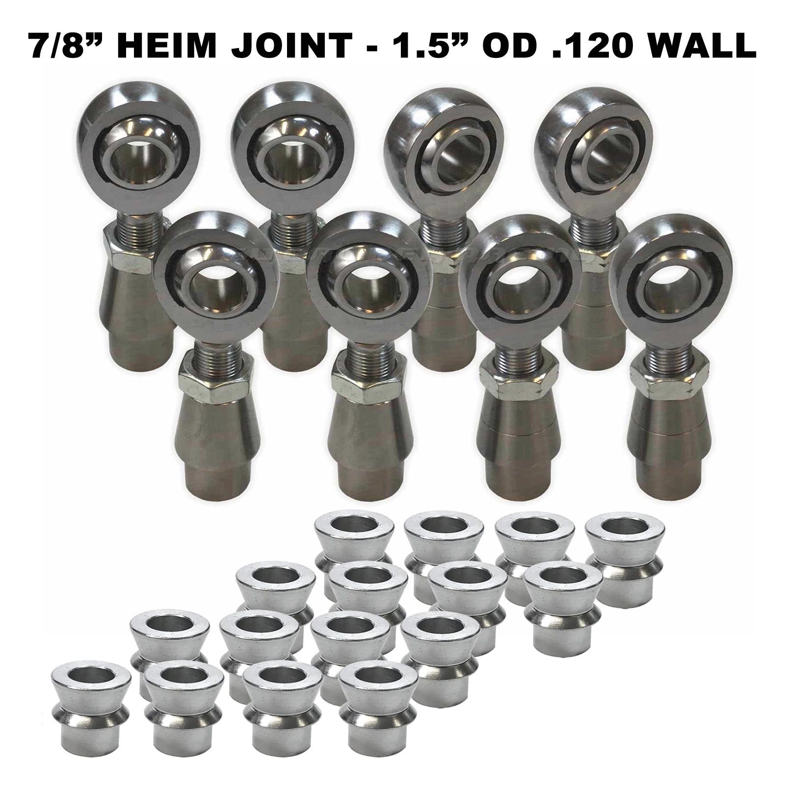 4 Link Rod End Kit -  7/8" Chromoly Heim - 1.5" OD Tubing