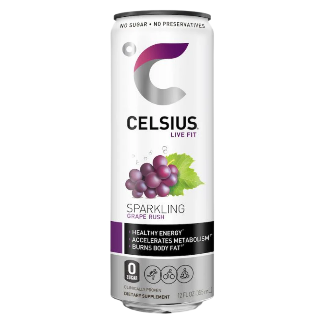 Celsius Sparkling Grape Rush Energy Drink (12oz)