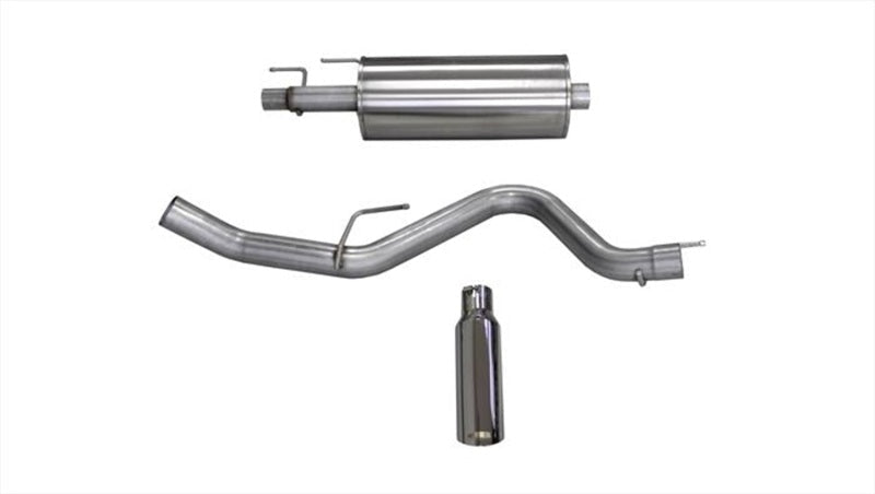 Corsa Performance 15-16 Ford F-150 EcoBoost Cat-Back Single Side Exit w/ 4.0in Polished