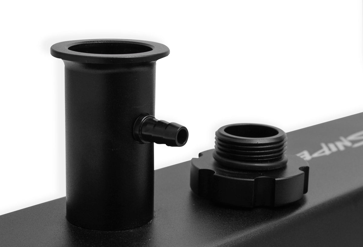 Sniper Valve Cover - Fabricated Aluminum - Ford Small Block - Tall - Tapered Edge - Black