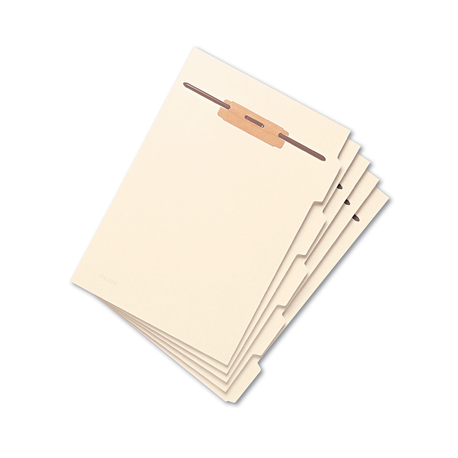 Smead Stackable Folder Dividers with Fasteners, 1/5-Cut End Tab; Top Tab, Letter Size, Manila, 50/Pack