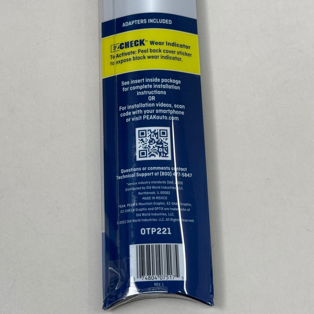 PEAK Optix Plus Beam Windshield Wiper Blades 22" OTP221 2x Longer Life