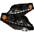 Anzo 2010-2012 Lexus Rx350 Projector Headlights w/ U-Bar Black