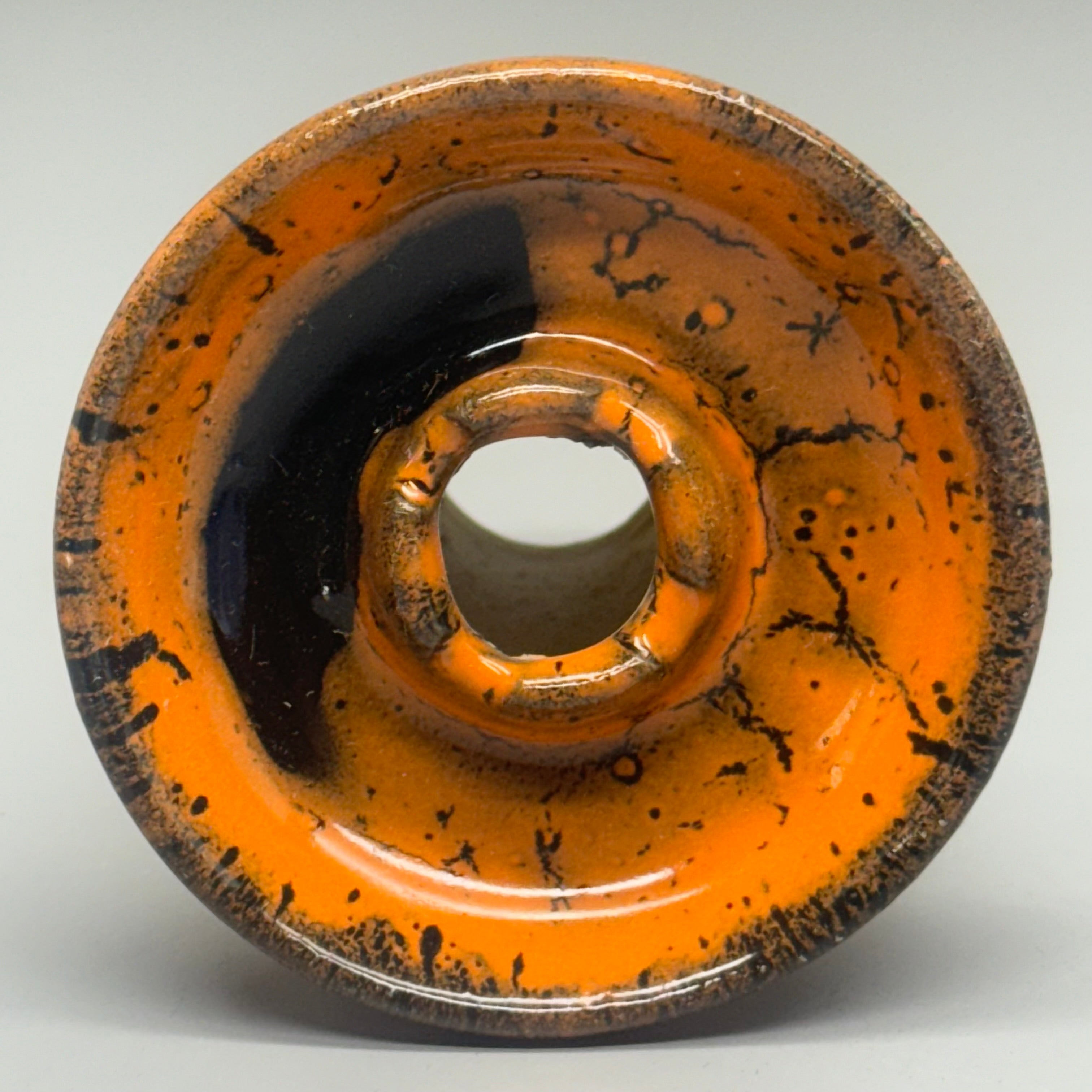 Mini Rook Bowl (20) Pack Size 4” L x 3” W Ceramic Orange/Black