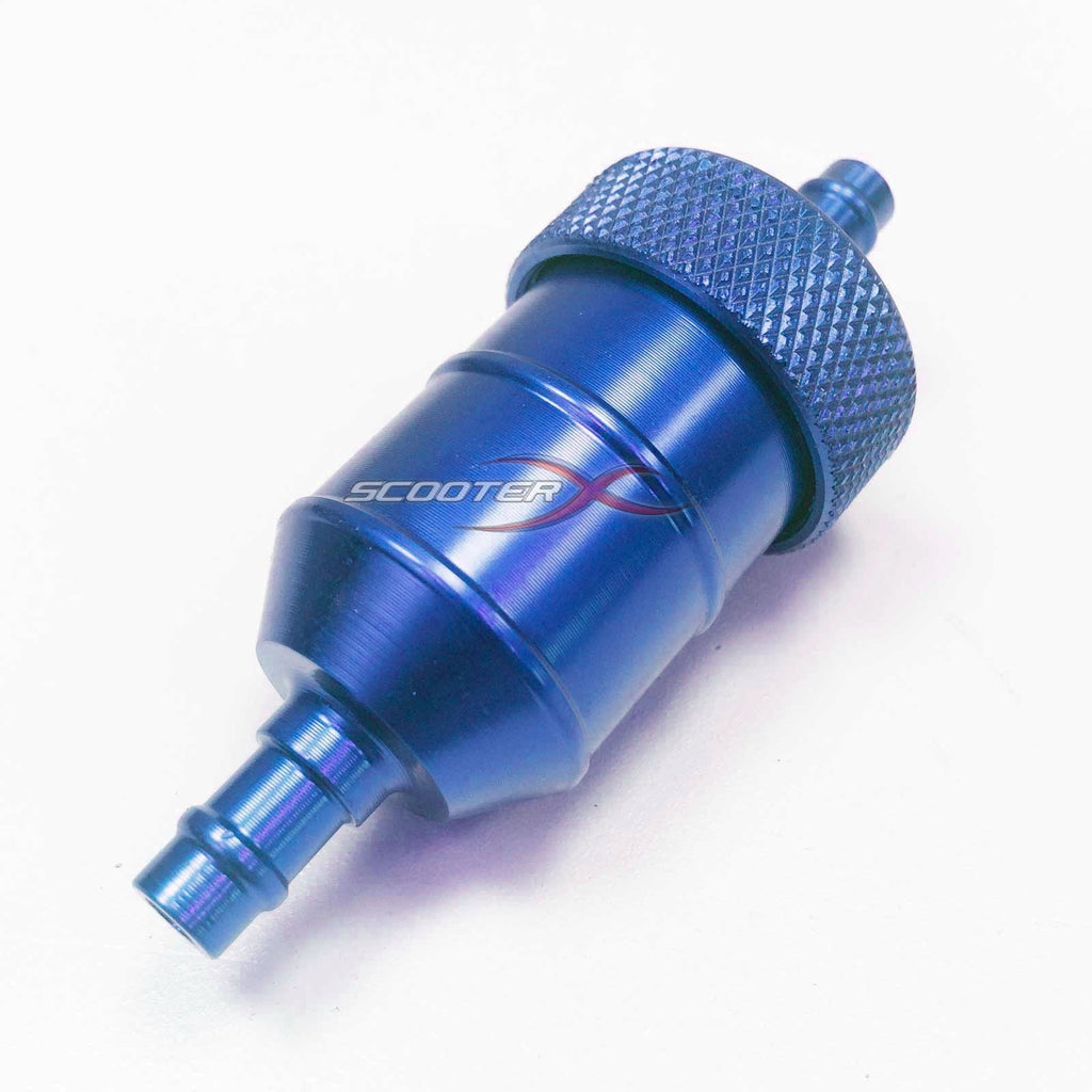 Aluminum Inline Fuel Filter 1/4" Flanges