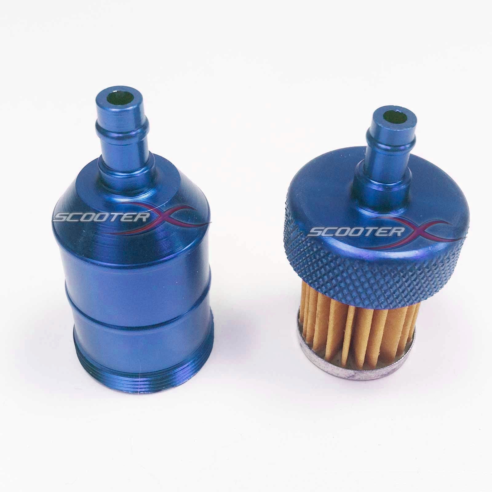 Aluminum Inline Fuel Filter 1/4" Flanges