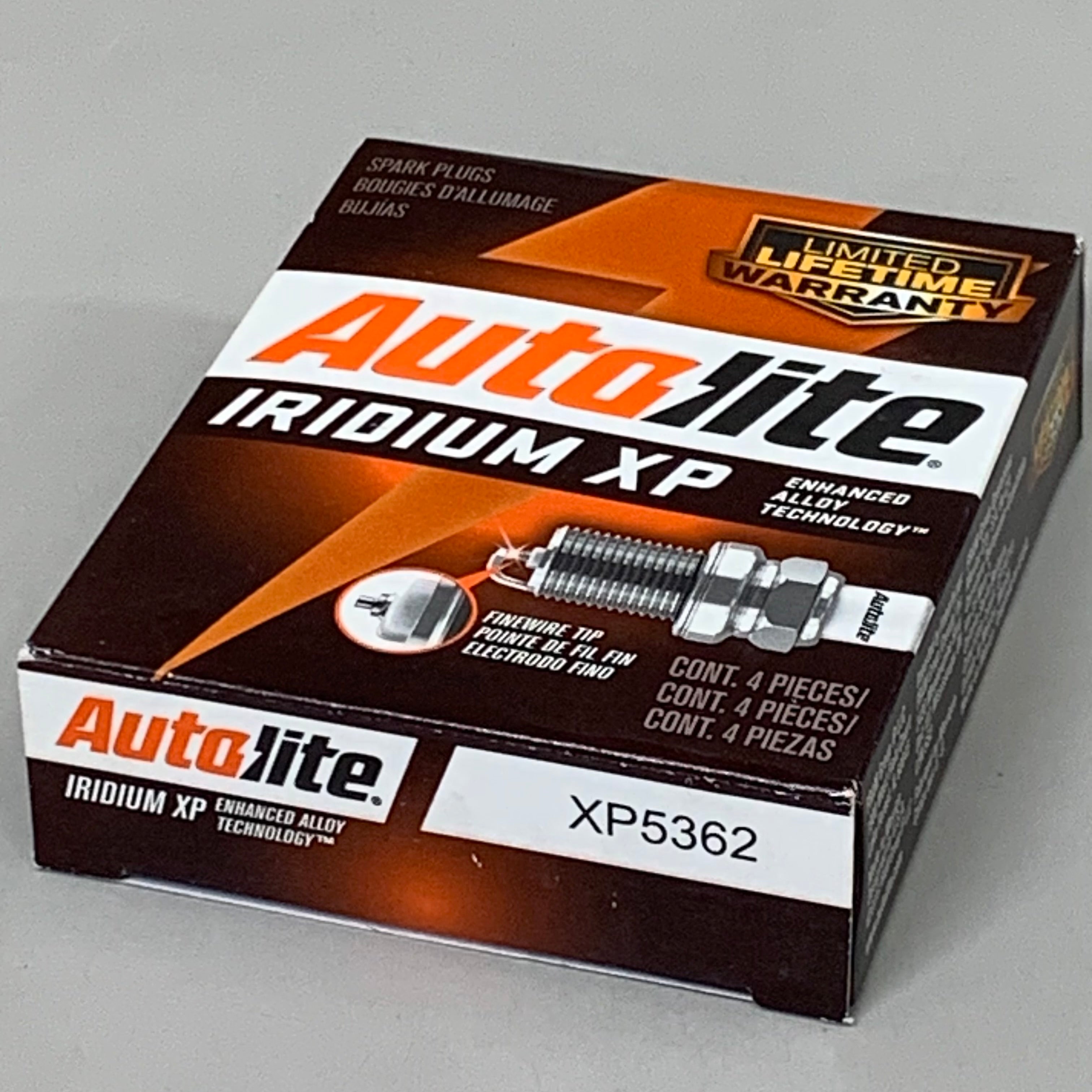 AUTOLITE(4 PACK)Platinum Iridium XP Spark Plug Fine Wire Tapered 5/8" Hex XP5362