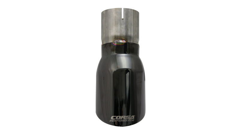 Corsa Performance Single Universal 3.0in Inlet / 4.0in Outlet Black PVD Pro-Series