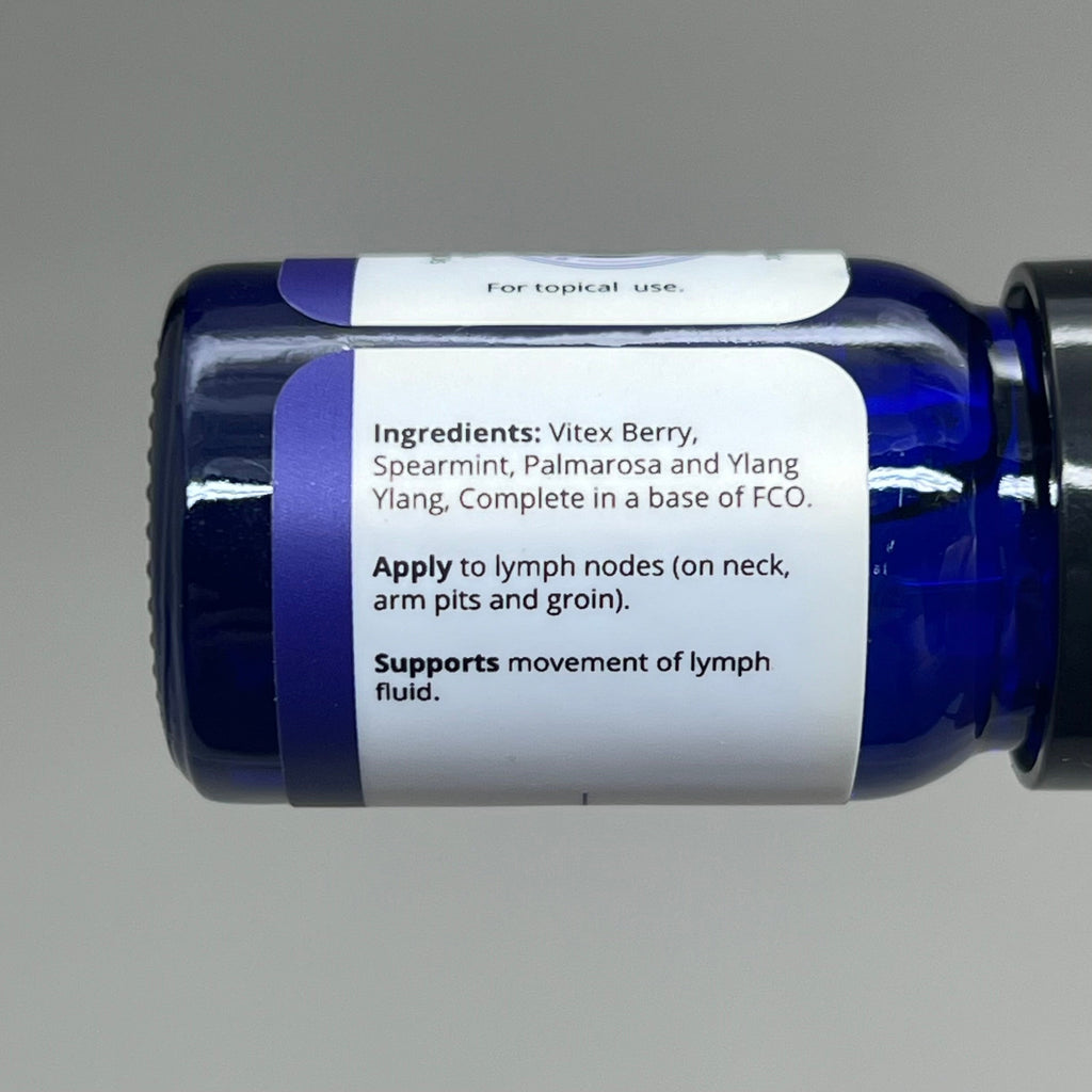 VIBRANT BLUE OILS Body Balance Lymph Organic Essential Oils for Circulation 5 mL