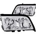 Anzo 1994-2000 Mercedes Benz C Class W202 Crystal Headlights Chrome