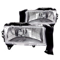 Anzo 1997-2004 Dodge Dakota Crystal Headlights Chrome