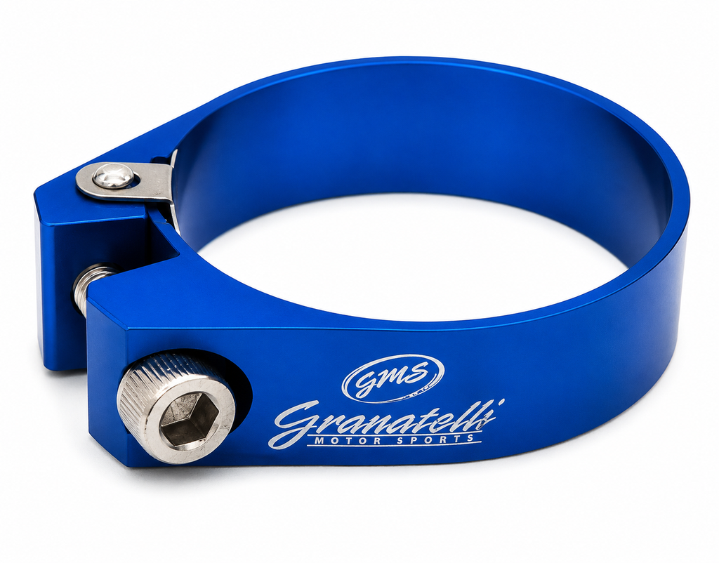 Granatelli Black Billet Aluminum Hose Clamp 66mm–68mm (Approx. 2.59"–2.67") – 971225