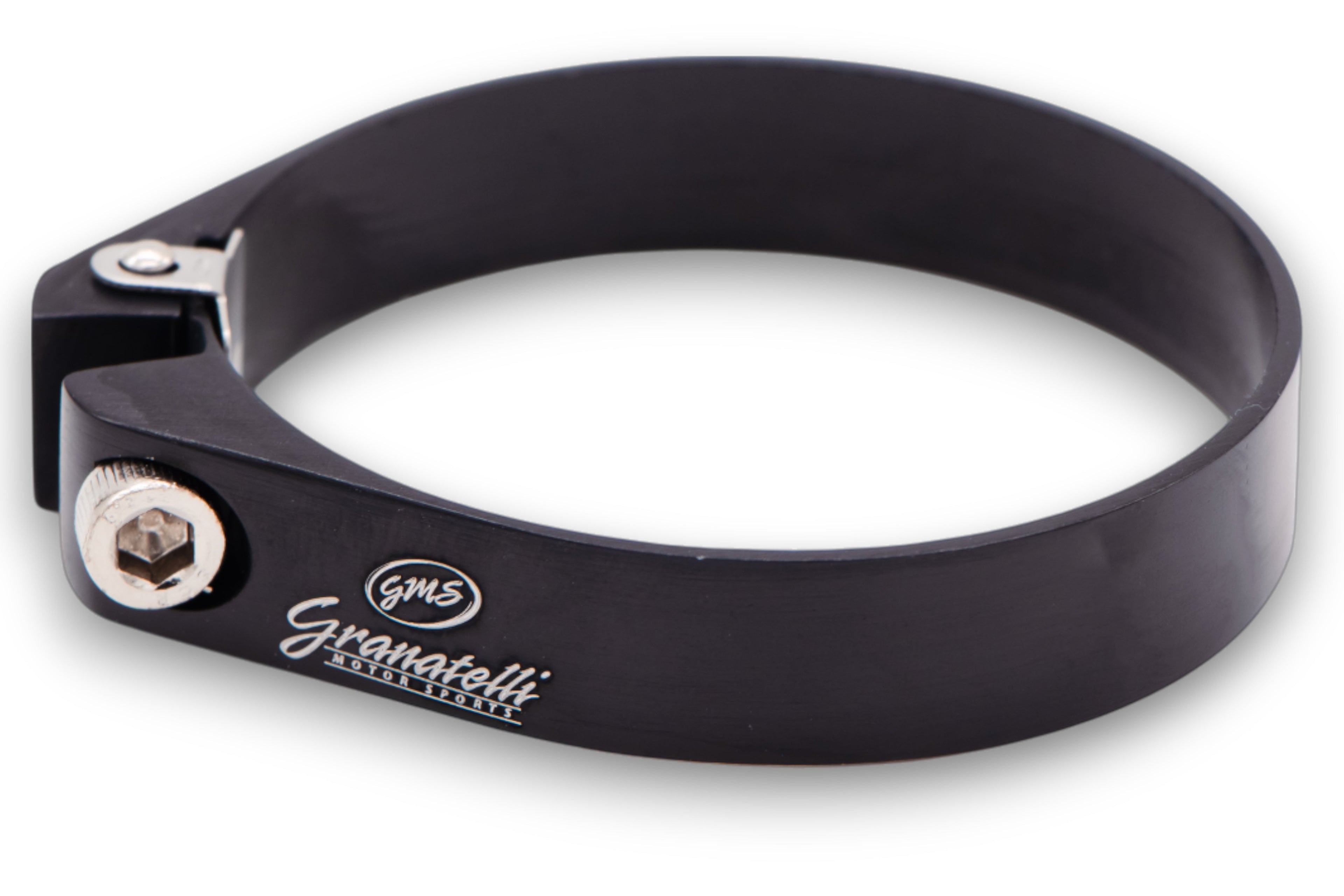 Granatelli Black Billet Aluminum Hose Clamp 66mm–68mm (Approx. 2.59"–2.67") – 971225