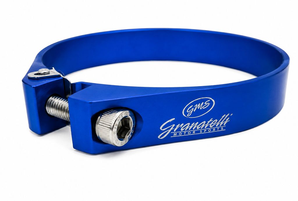 Granatelli Blue Anodized Billet Aluminum Hose Clamp 77.8mm–79.8mm (Approx. 3.06"–3.14") – 971275B