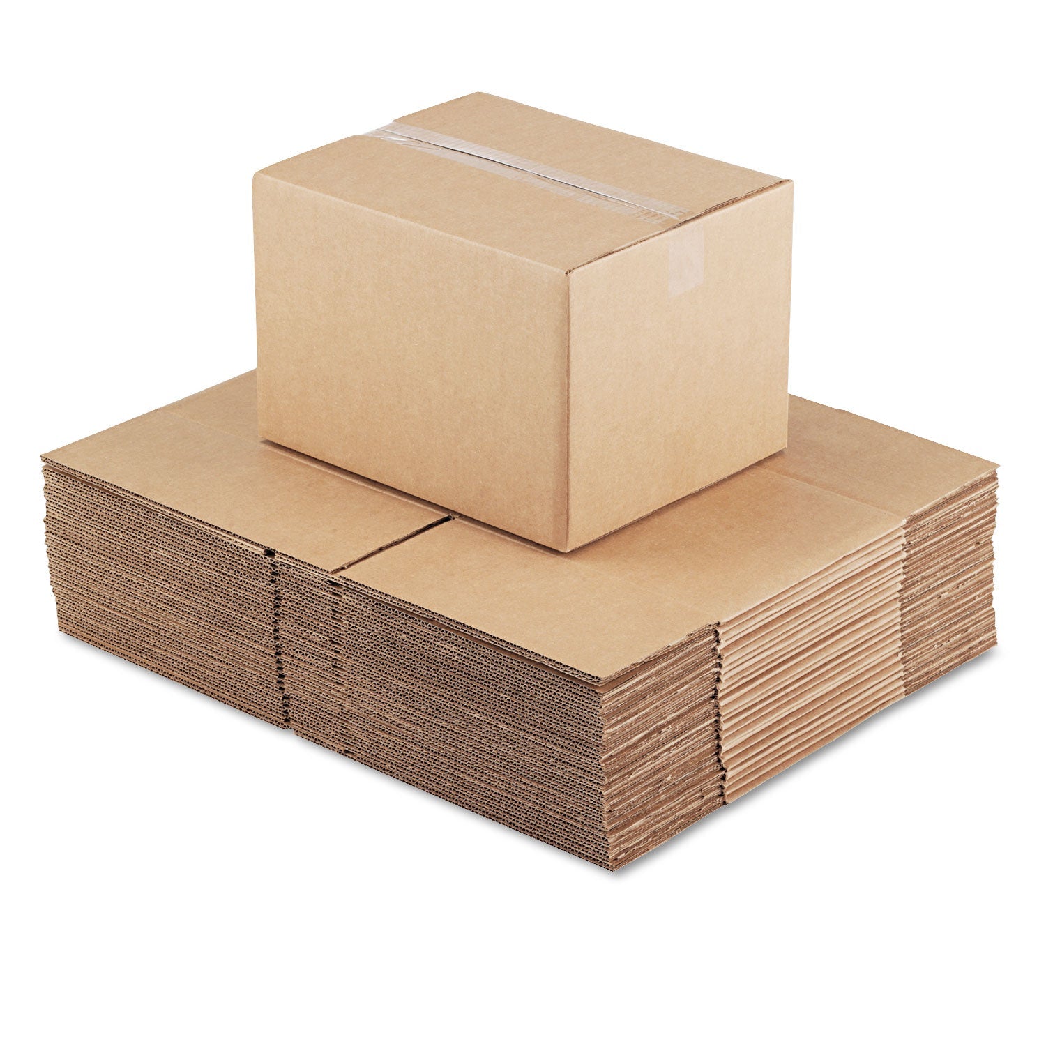 Universal Fixed-Depth Corrugated Shipping Boxes, Regular Slotted Container (RSC), 12" x 15" x 10", Brown Kraft, 25/Bundle