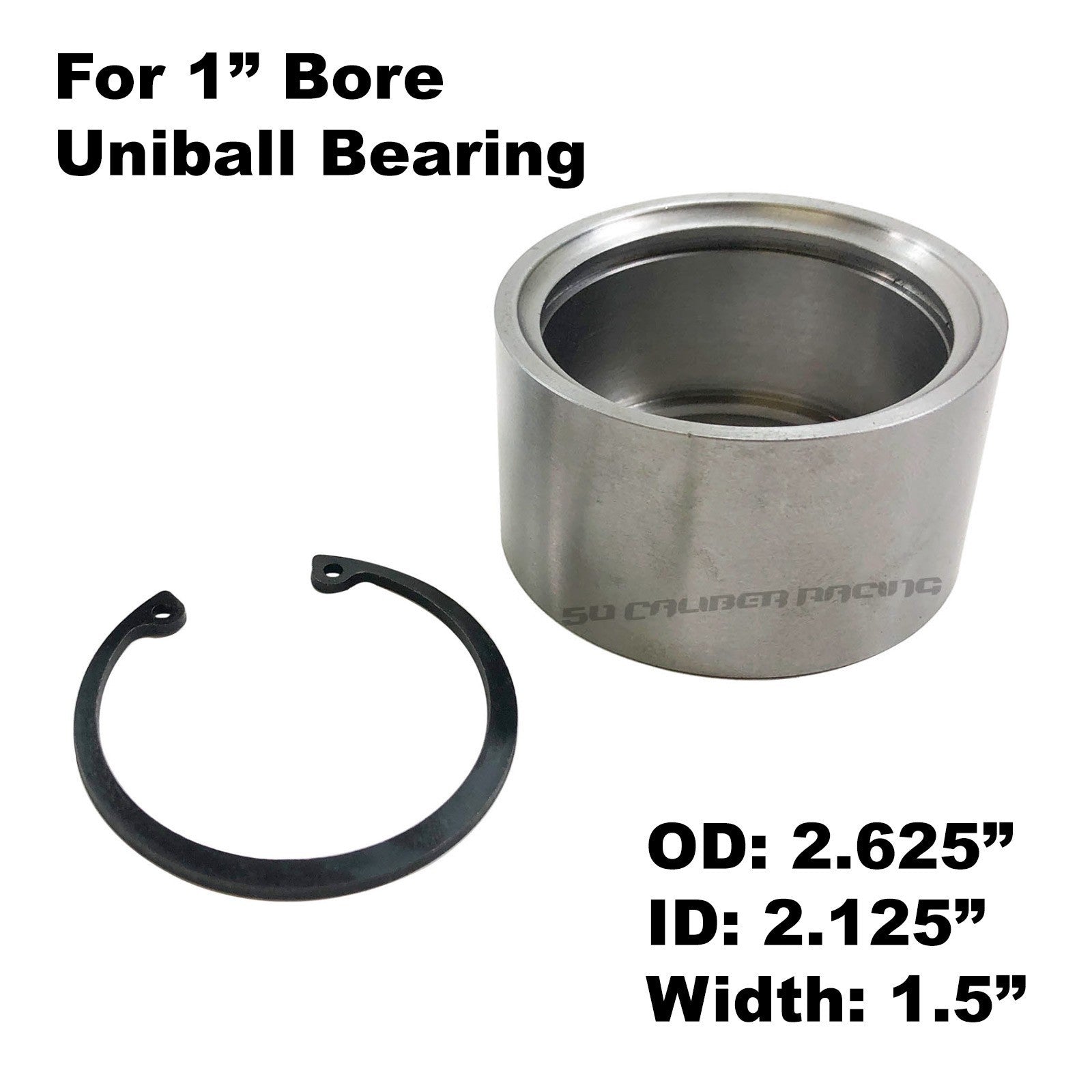 Chromoly Uniball Cups with Snap Ring