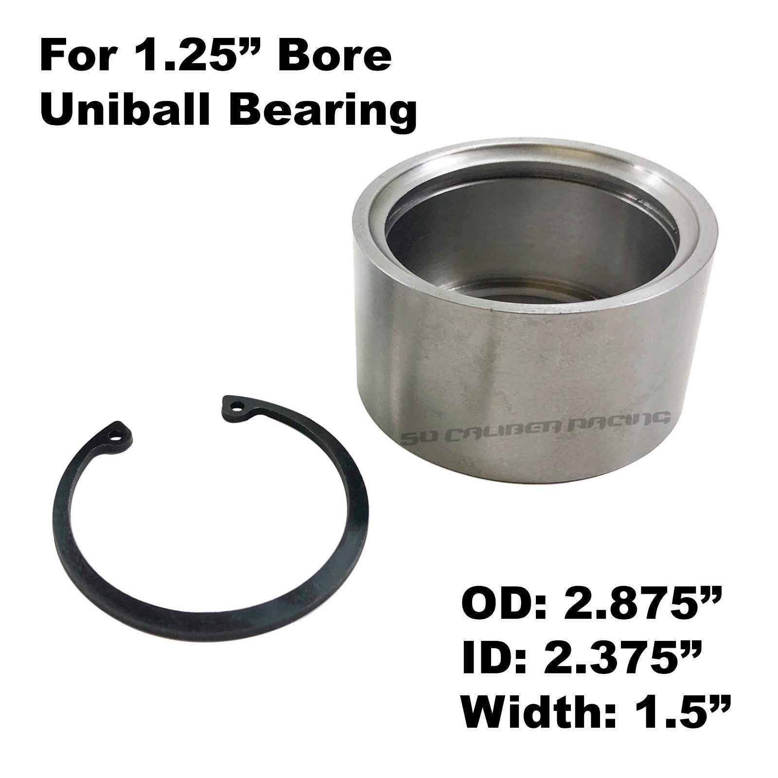 Chromoly Uniball Cups with Snap Ring