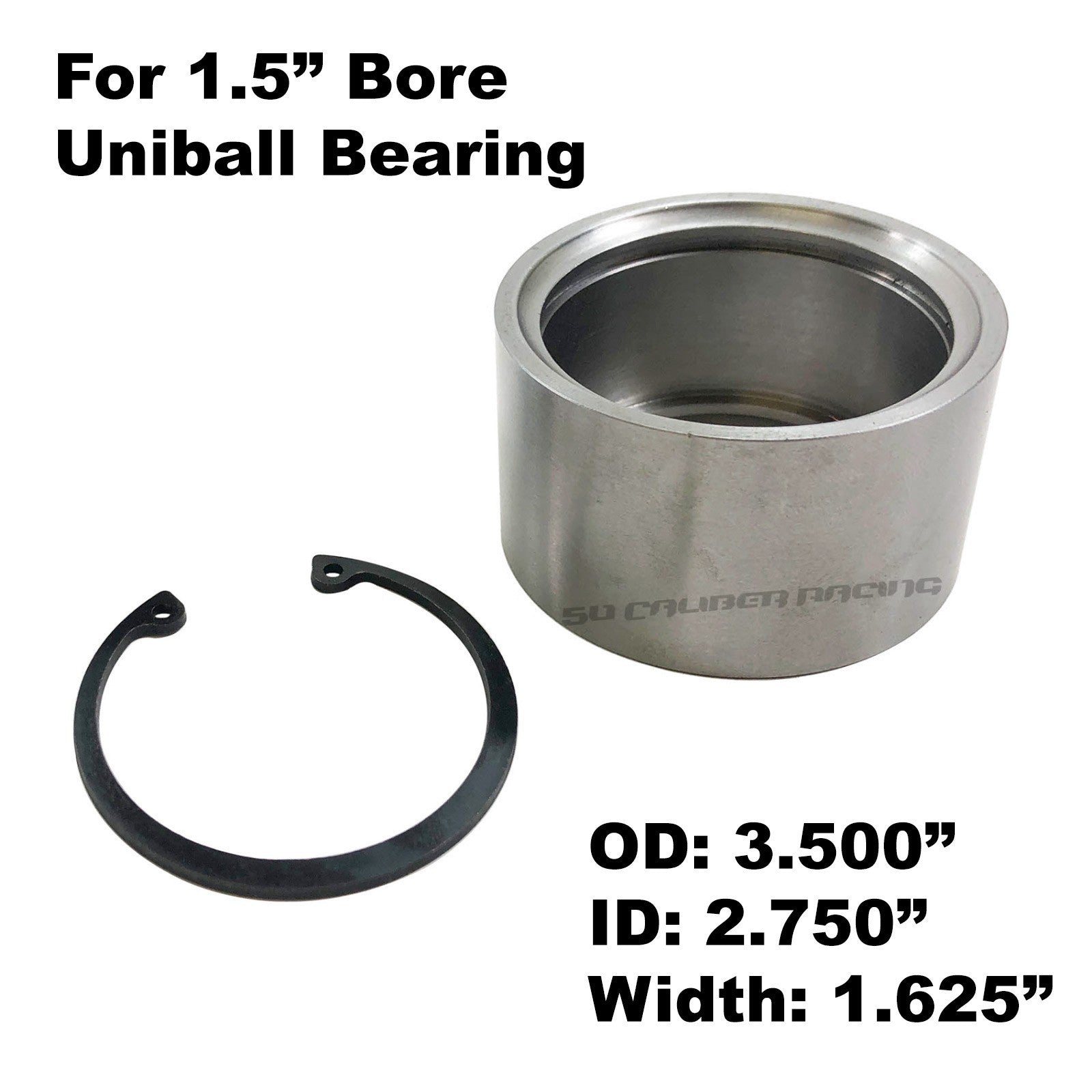 Chromoly Uniball Cups with Snap Ring