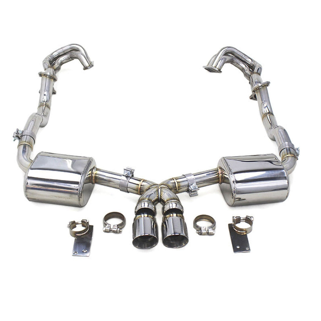 Stainless Valved Catback Exhaust for Porsche Boxster S Cayman S 987.2 2.7L