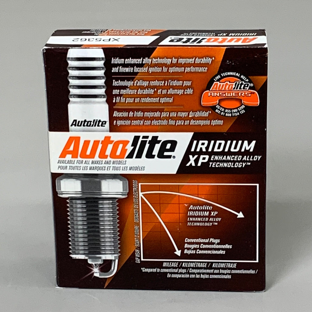 AUTOLITE(4 PACK)Platinum Iridium XP Spark Plug Fine Wire Tapered 5/8" Hex XP5362