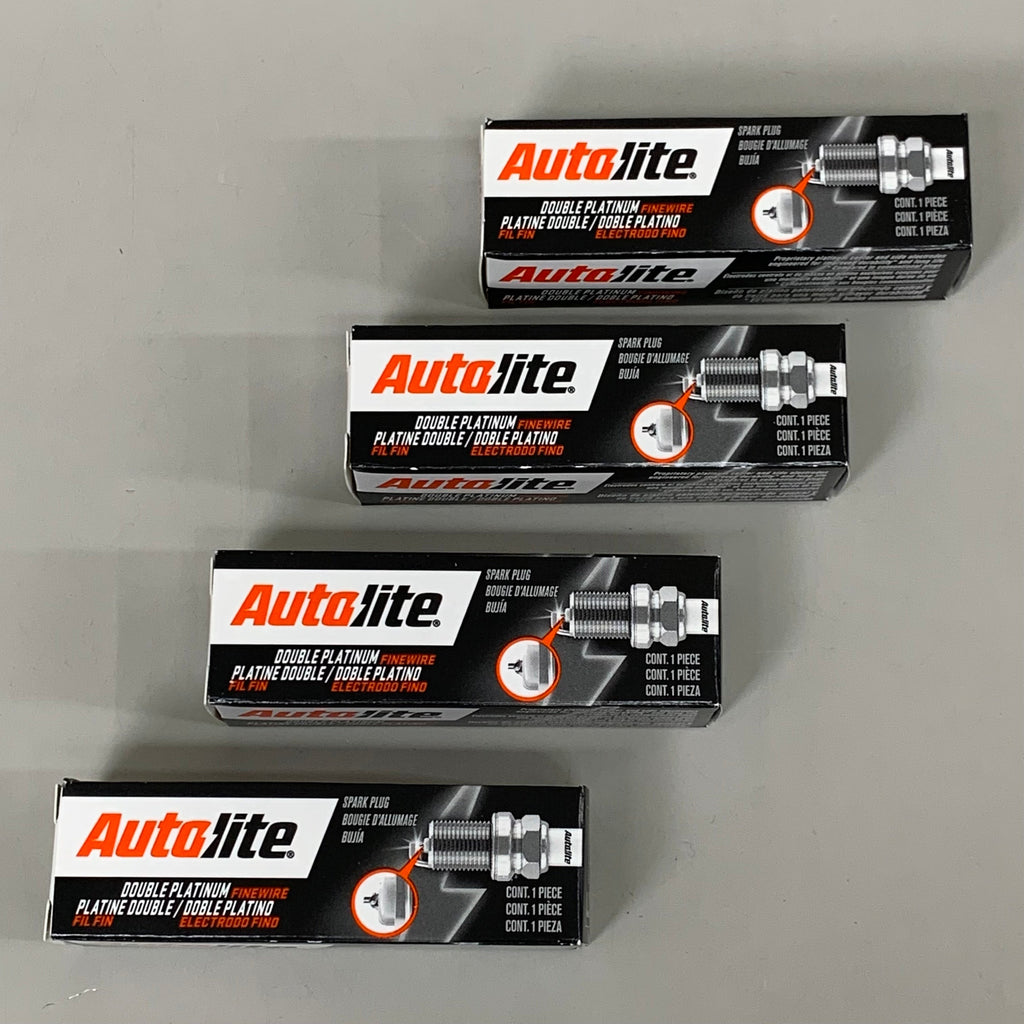 AUTOLITE (4 PACK) Double Platinum Standard Spark Plug 14MM Hex SZ APP5682