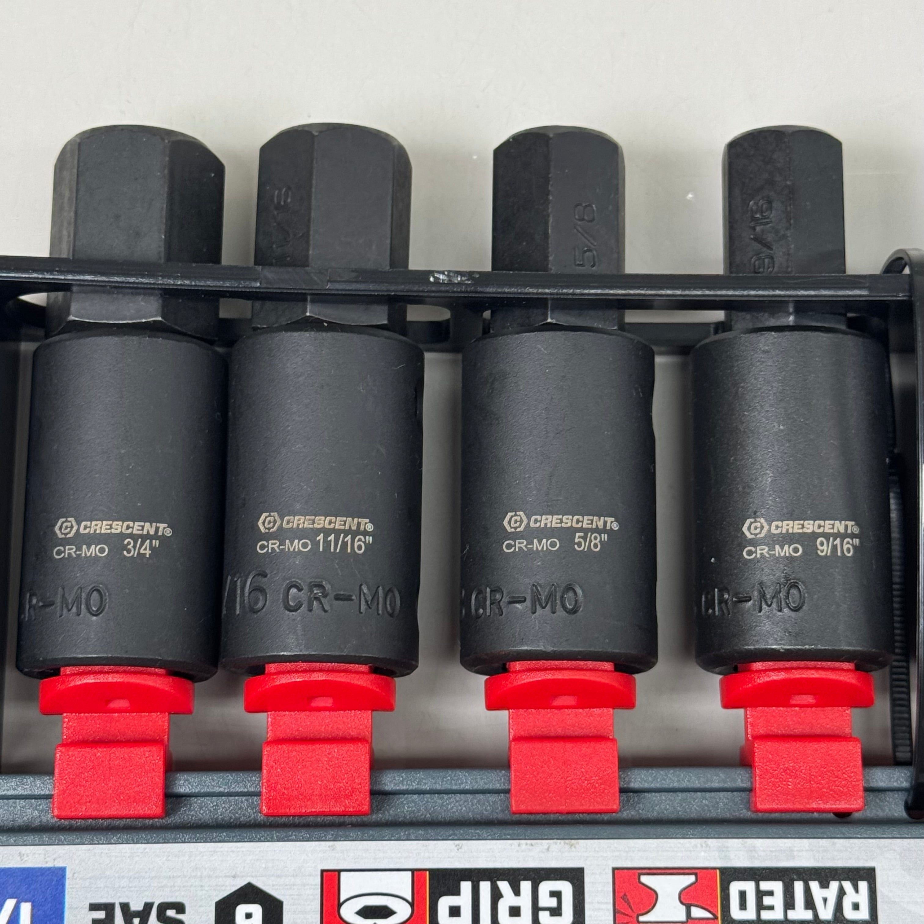 CRESCENT (7 pc) Assorted Sizes X 1/2 in. Metric 6 Point Hex Bit Socket Set CIMBS11
