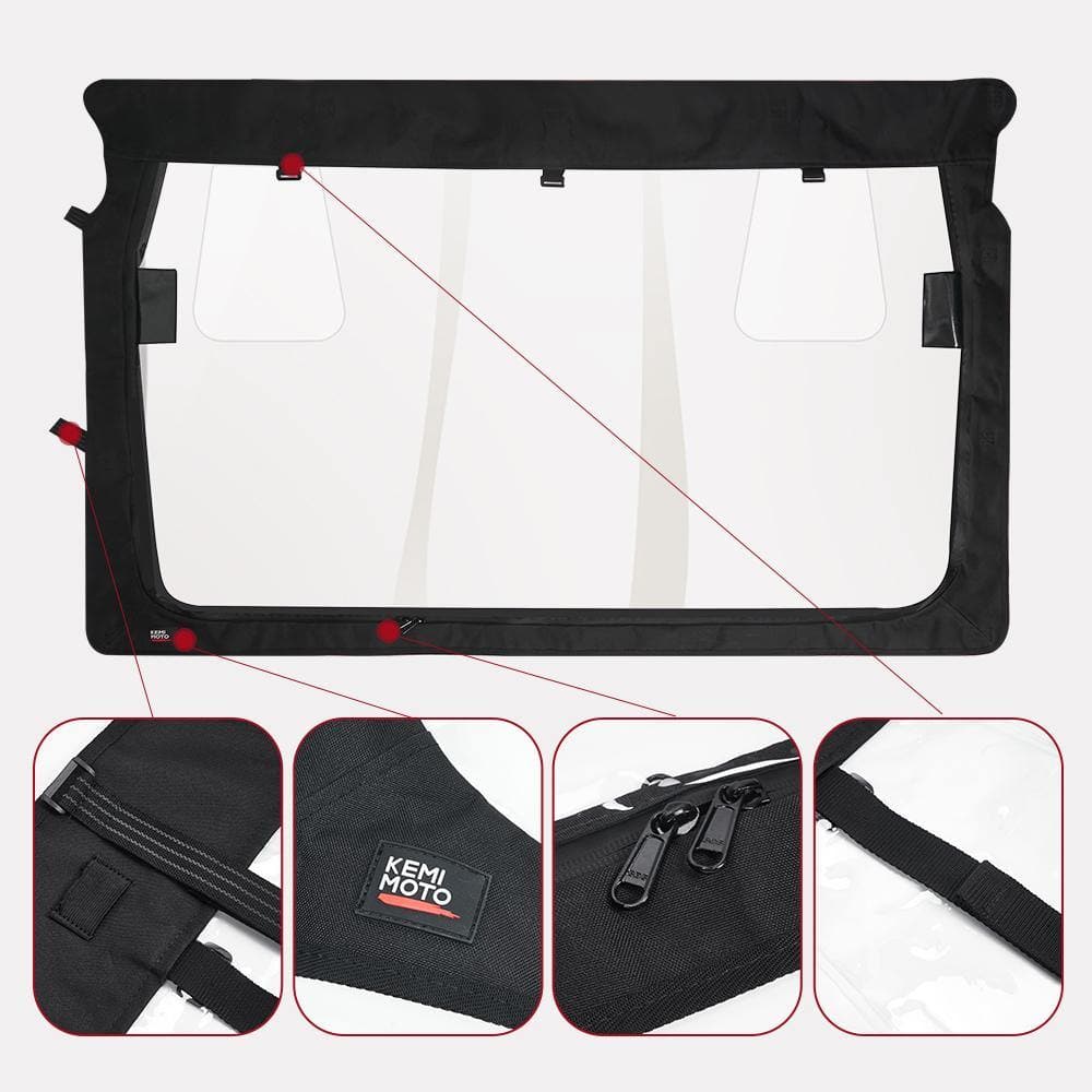 Kemimoto Rear Windshield Fit Rhino / Massimo