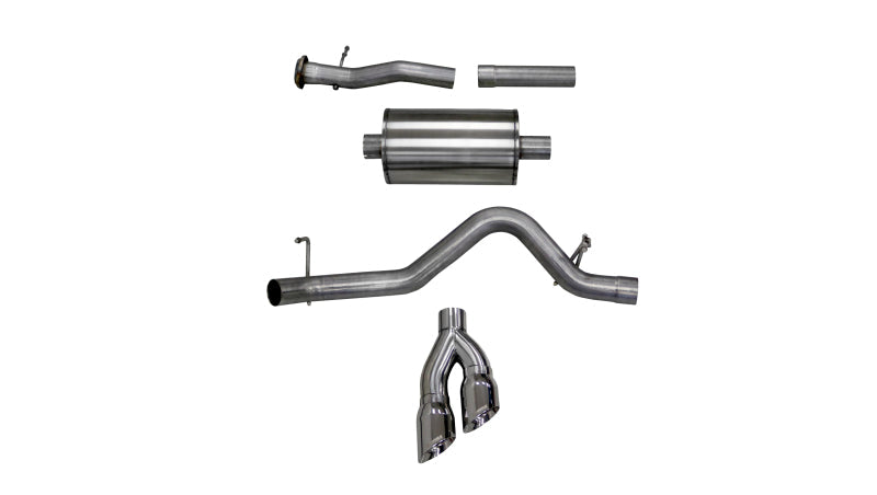 Corsa Performance Cat-Back Single Side Exit, Polished for 15-16 Chevy Colorado 3.6L V6