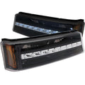 Anzo 2003-2006 Chevrolet Silverado 1500 LED Parking Lights Black w/ Amber R