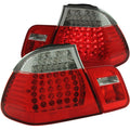 Anzo 1999-2001 BMW 3 Series E46 LED Tail lights Red/Clear 4pc