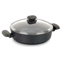 Korkmaz Ornella Alu. Low Casserola 24X6.5Cm - Black