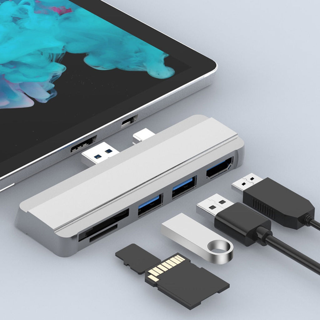 Suitable for Surface Pro 4/5/6 docking station USB to HDMI same screen card reader expansion hub