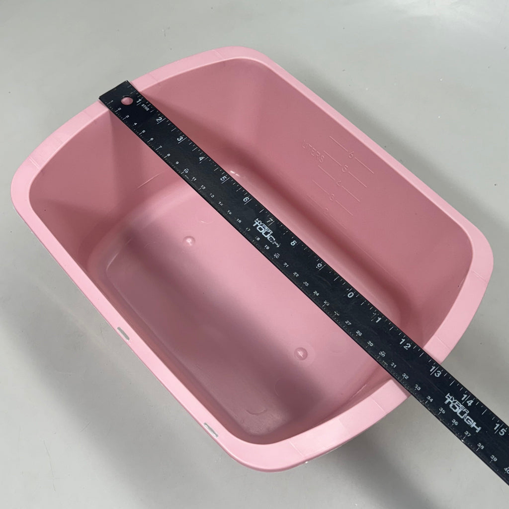 MEDEGEN (50 Pcs) Rectangular Wash Basin 6.6L 13”Lx10”Wx5” Dusty Rose H362-10