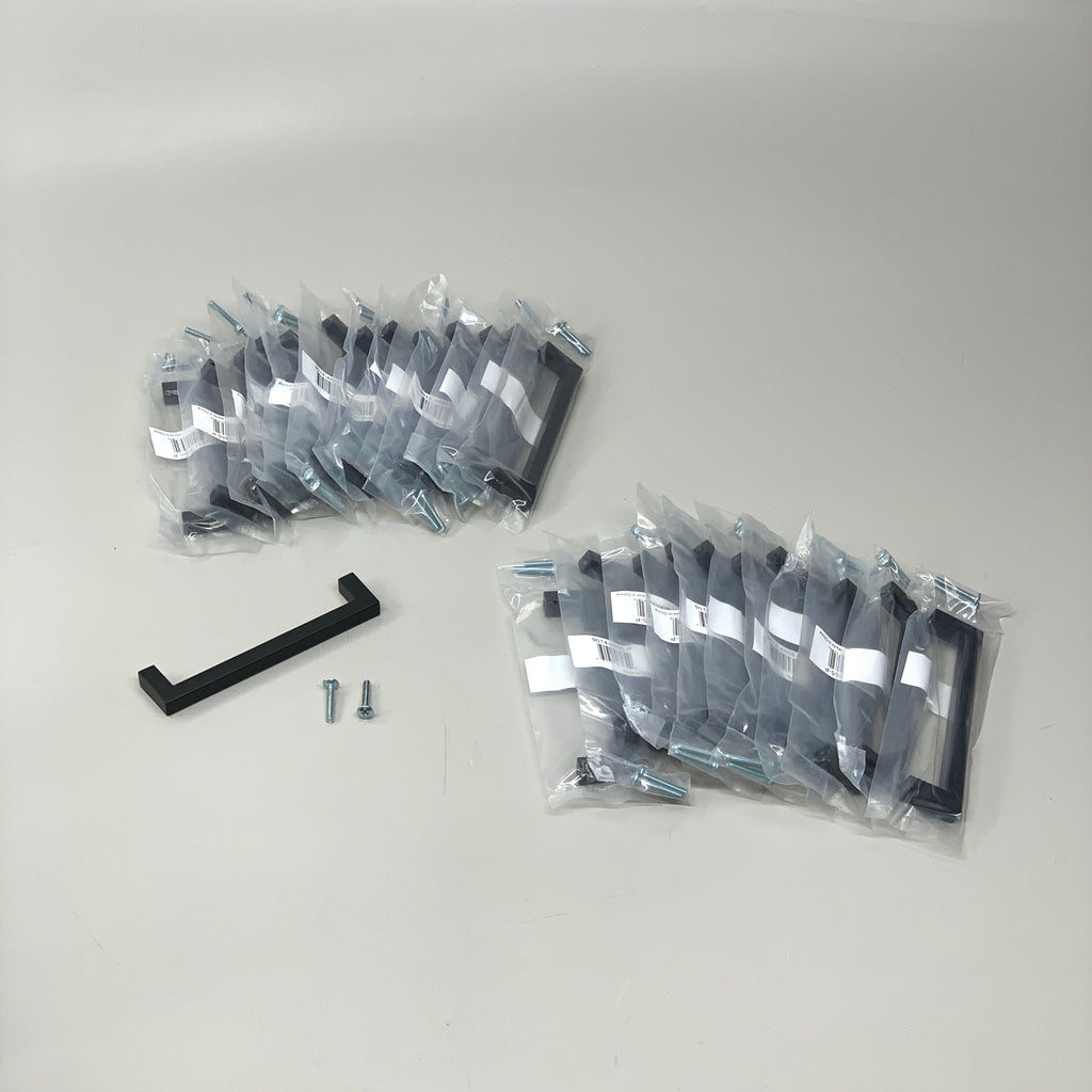 BERENSON 25 PACK!! Matte Black Square Pull Contemporary Advantage One 9014-4055-P