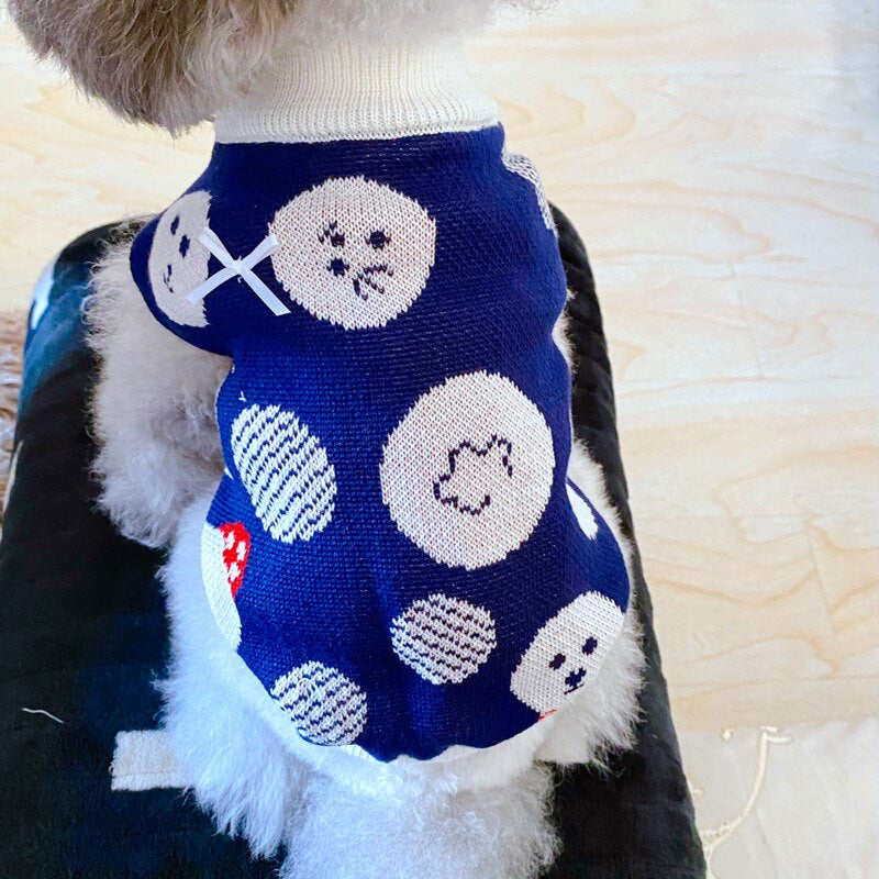 Teddy/Bichon/Maltese Winter Warm Sweater - Cute Fruit-Print Knit