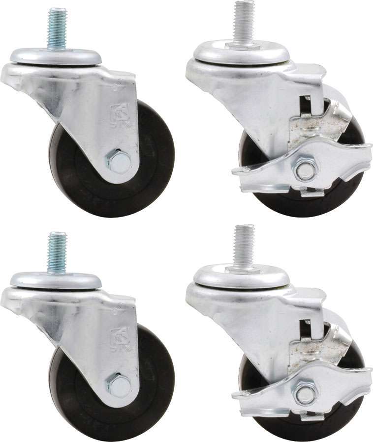 CASTERS (4) 1/2-13 STUD