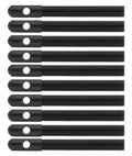 Aluminum Hood Pins 3/8in Black 10pk