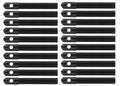 Alum Hood Pins 1/2in 1/4in Holes Black 20pk