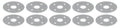 Scuff Plates Aluminum 3/8in Hole 10pk