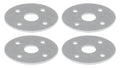 Scuff Plate Aluminum 3/8in Hole 4pk