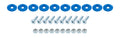 Countersunk Bolt Kit Blue 10pk
