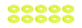 Countersunk Washer Fluorescent Yellow 10pk