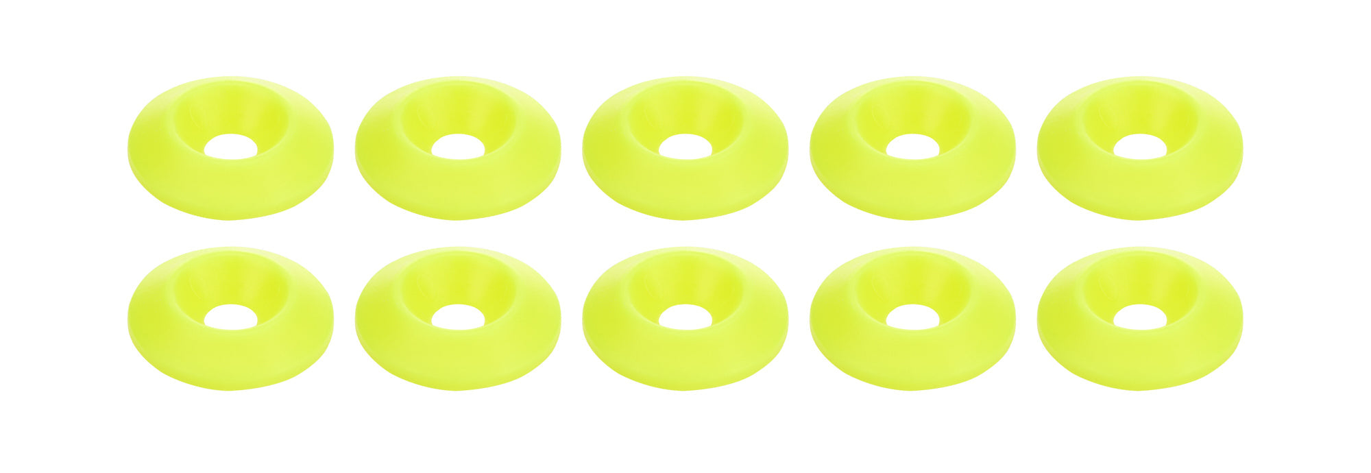 Countersunk Washer Fluorescent Yellow 10pk