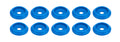 Body Bolt Washer Plastic Blue 10pk