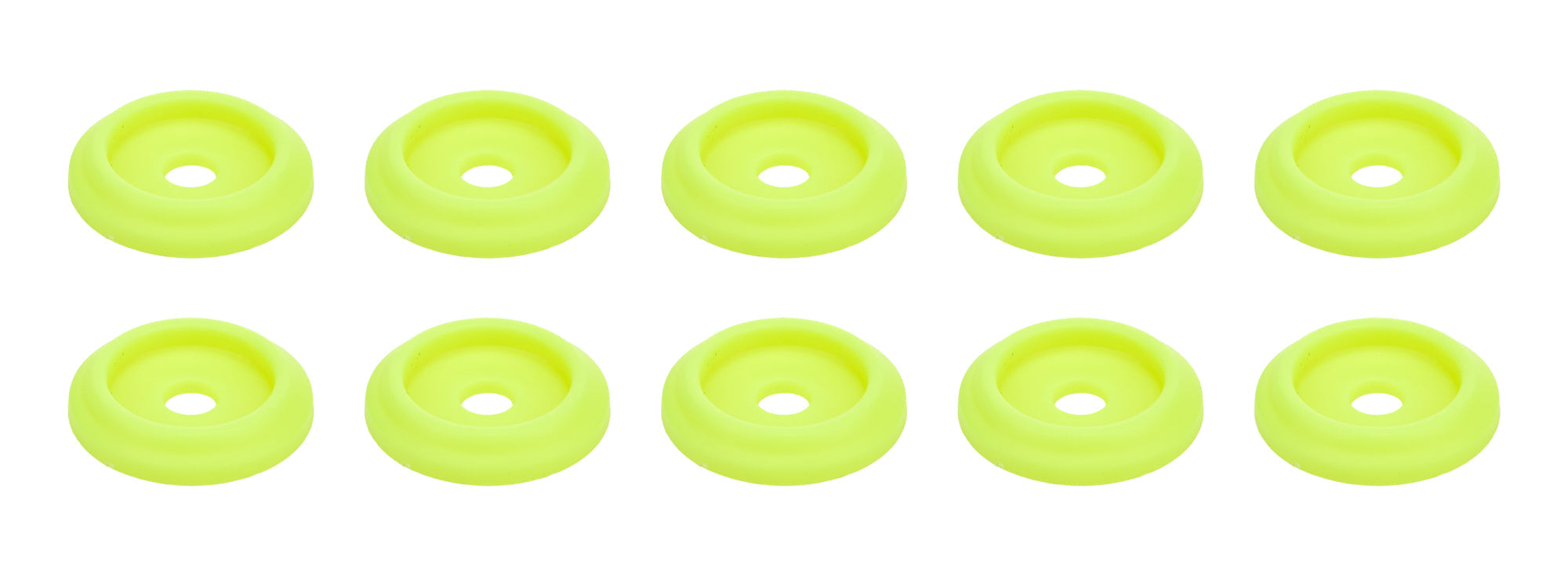 Body Bolt Washer Plastic Fluorescent Yellow 10pk