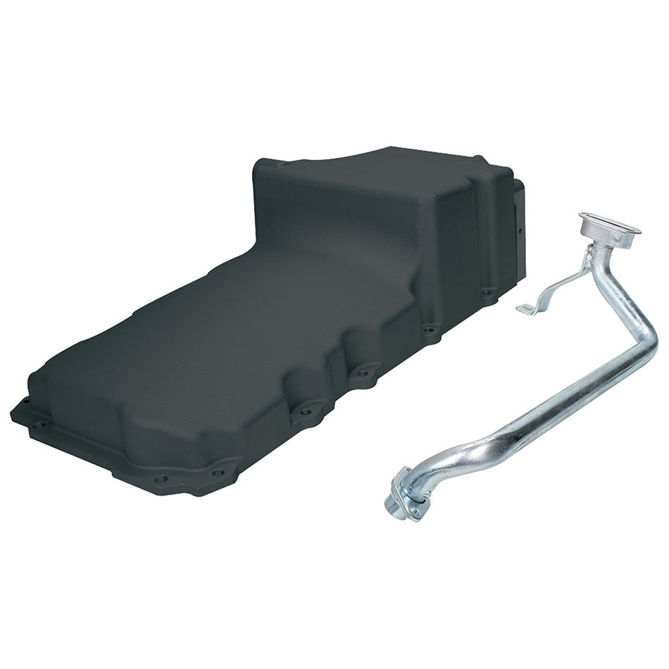 LS OIL PAN CAST ALUM BLACK