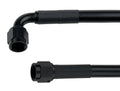 Coated Braided Line 21in #6 Hose -6 Str/-6 90 Deg