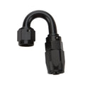 Reusable Hose End Black 180 Deg Elbow -10