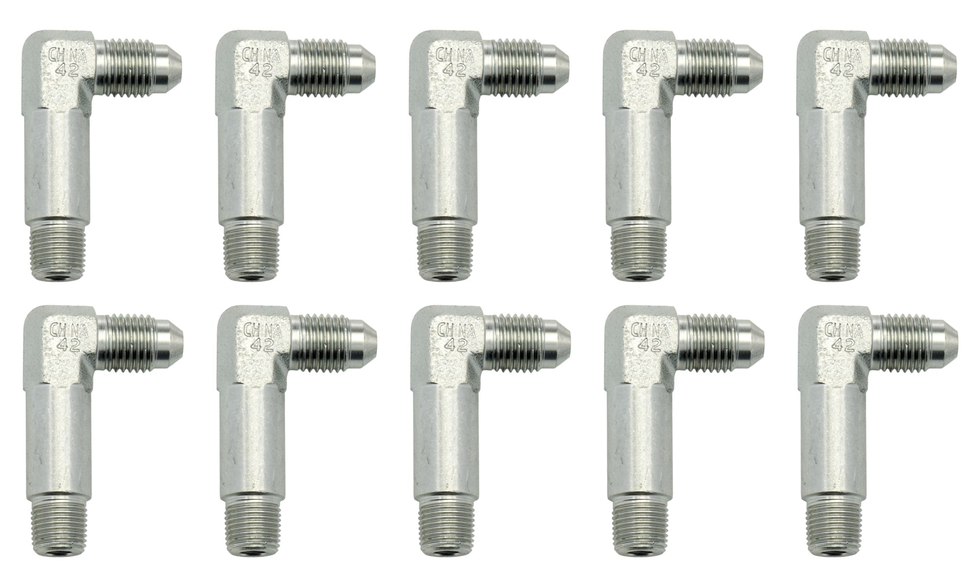 Adapter Fitting Tall -4 to 1/8 NPT 90 Deg 10p