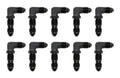 90 Degree Bulkhead -3 Black 10pk
